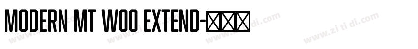 Modern MT W00 Extend字体转换
